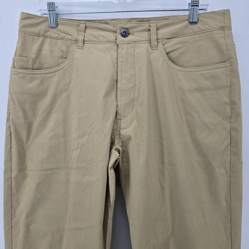 The North Face Pants Mens 34 Short Sprag 5 Pocket Khaki Stone UV Water Repellent